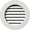 Ekena Millwork Round Gable Vent Functional, PVC Gable Vent w/ 1" x 4" Flat Trim Frame, 24"W x 24"H GVPRO24X2401FUN - alternate 1